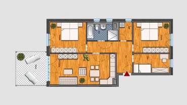 4-Raum-Wohnung im 1.OG