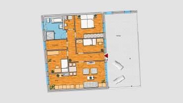 4-Raum-Wohnung im EG