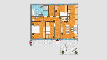 4-Raum-Wohnung im 1.OG