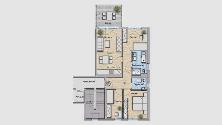 4-Raum Wohnung WE12